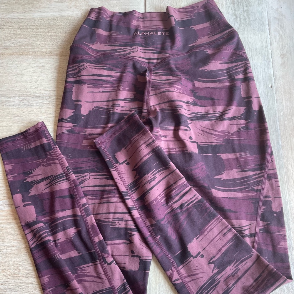 Alphalete Purple Surface Wrap Leggings